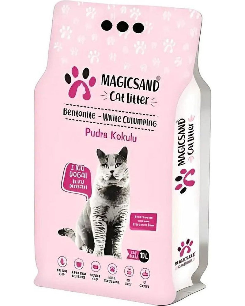 Magicsand Bebek Pudralı İnce Taneli Topaklanan Kedi Kumu 10 L