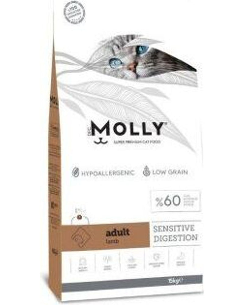 Molly Hipoalerjenik Kuzulu Düşük Tahıllı Yetişkin Kedi Maması 15 kg