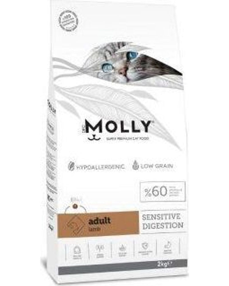 Molly Düşük Tahıllı Kuzulu Yetişkin Kedi Maması 2 kg