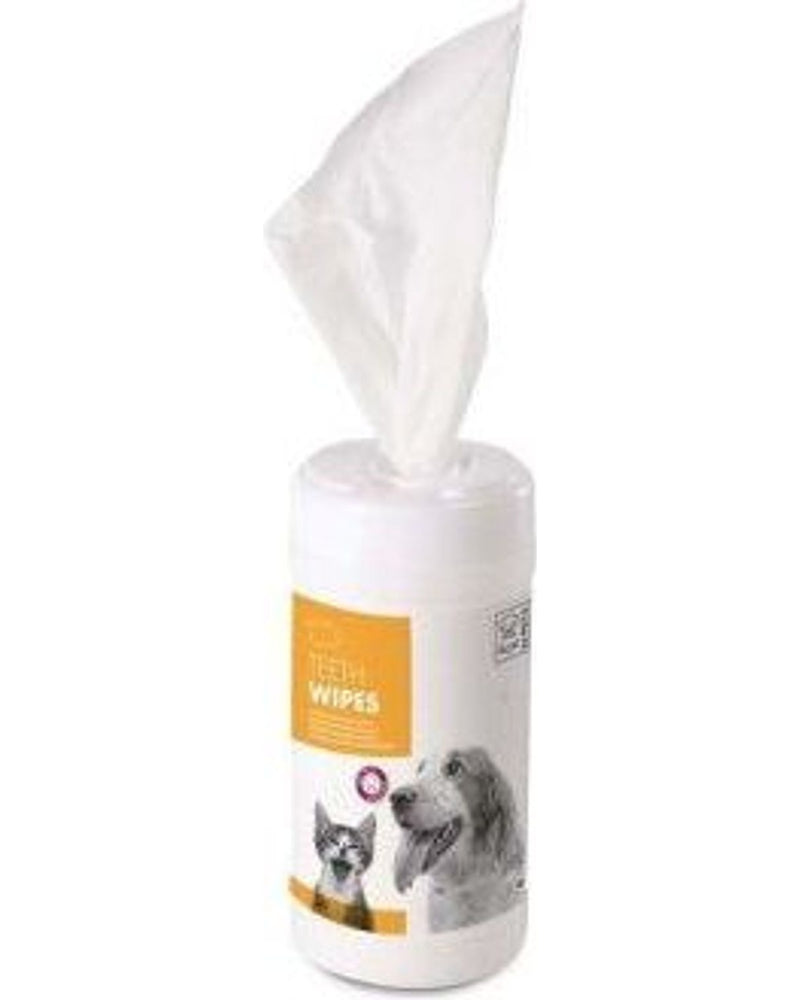 M-Pets Aloe Veralı Kedi ve Köpek Diş Temizleme Mendili 40'lı