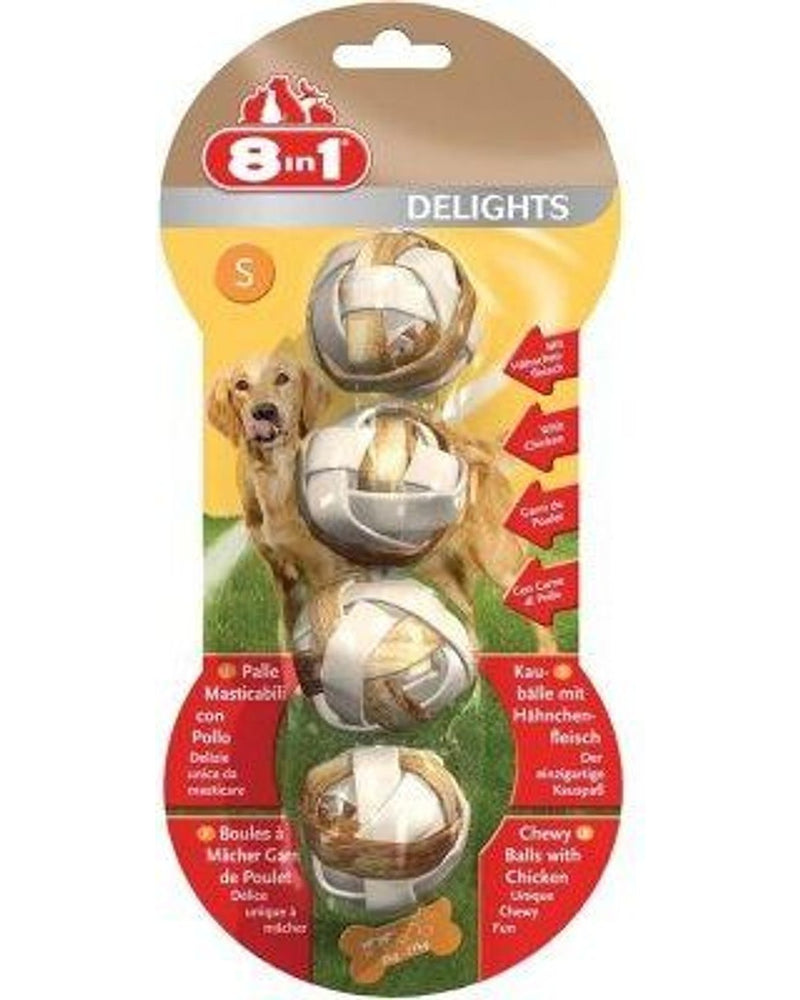 8in1 Tavuklu Ağız Bakım Çiğneme Kemiği (Small, 4 Adet)
