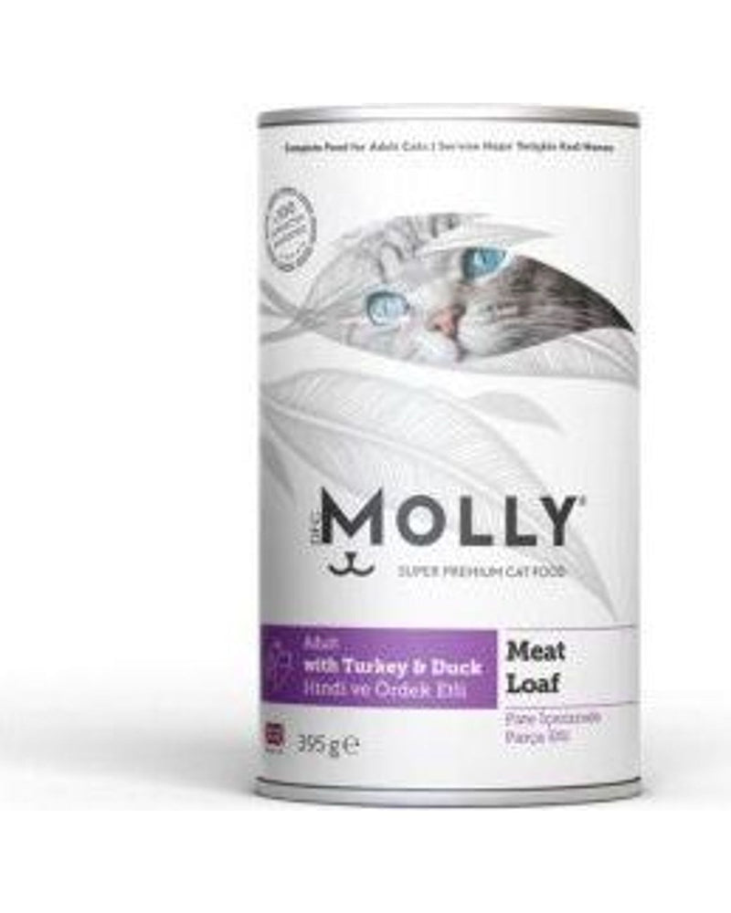 Molly Parça Hindi ve Ördek Etli Ezme Yetişkin Yaş Kedi Maması 395 gr