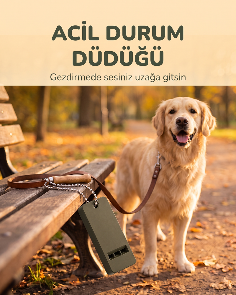 Acil Durum Düdüğü (Köpek Gezdirme, Standart)