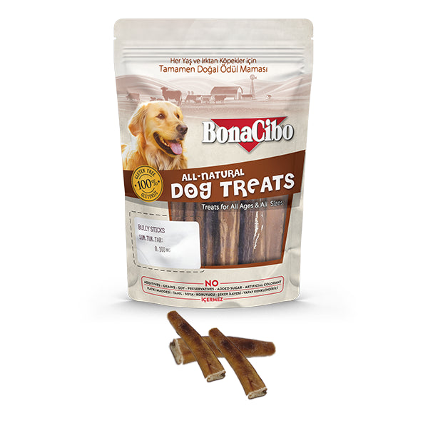 BonaCibo Doğal Bully Sticks Köpek Çiğneme Ödülü 100 gr