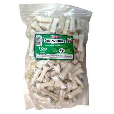 Freshy Beyaz Dental Köpek Çiğneme Kemiği 5 cm 100 Adet