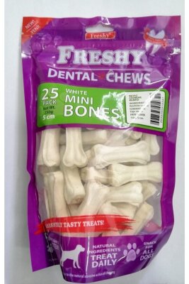 Freshy Presli Köpek Kemirme Kemiği 5 cm 25'li
