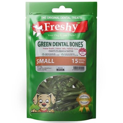 Freshy Yeşil Dental Köpek Kemiği 15'li 150 gr
