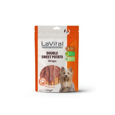 LaVital Ördek Sarılı Tatlı Patatesli Köpek Ödülü 100 g