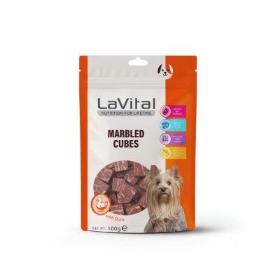 LaVital Ördek Etli Küp Köpek Ödülü 100 g