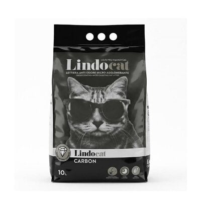 Lindocat Carbon Aktif Karbonlu Güçlü Topaklanan Kedi Kumu 10 L