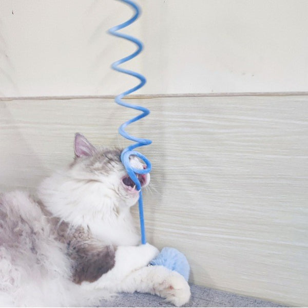 Kapıya Asılan 100 cm Uzayan Yaylı Peluş Kedi Oyuncağı