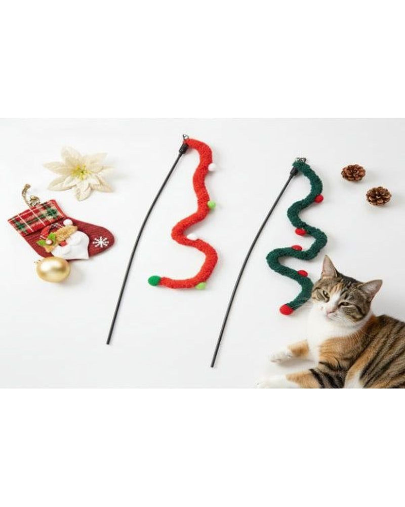 Süs Şeritli Uzun Çubuklu Kedi Oltası
