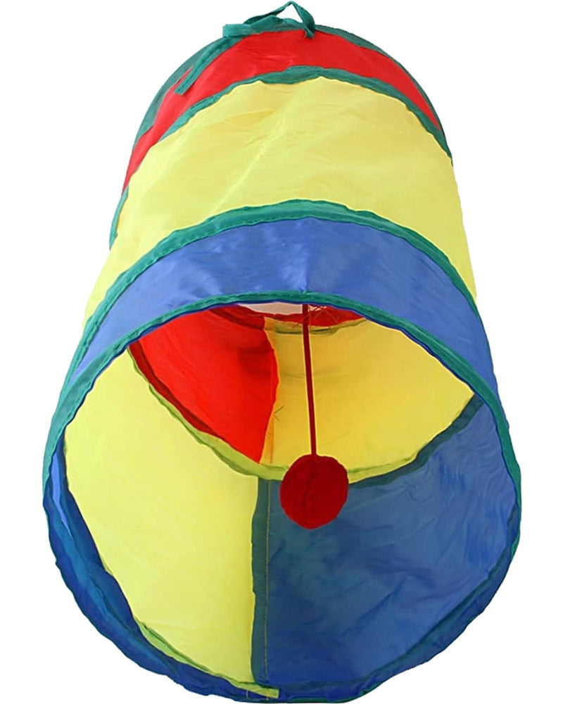 Katlanabilir Çelik Çerçeveli Kedi Oyun Tüneli (50 cm)