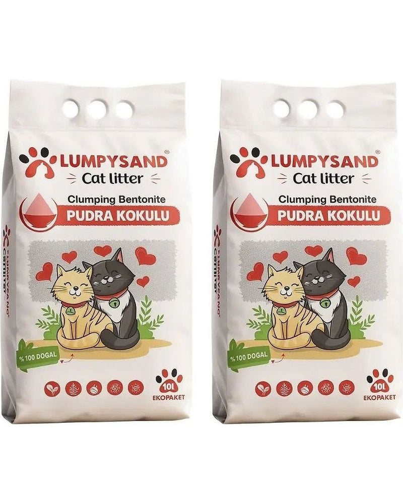 Lumpysand Bebe Pudralı İnce Taneli Kedi Kumu 10 L x 2