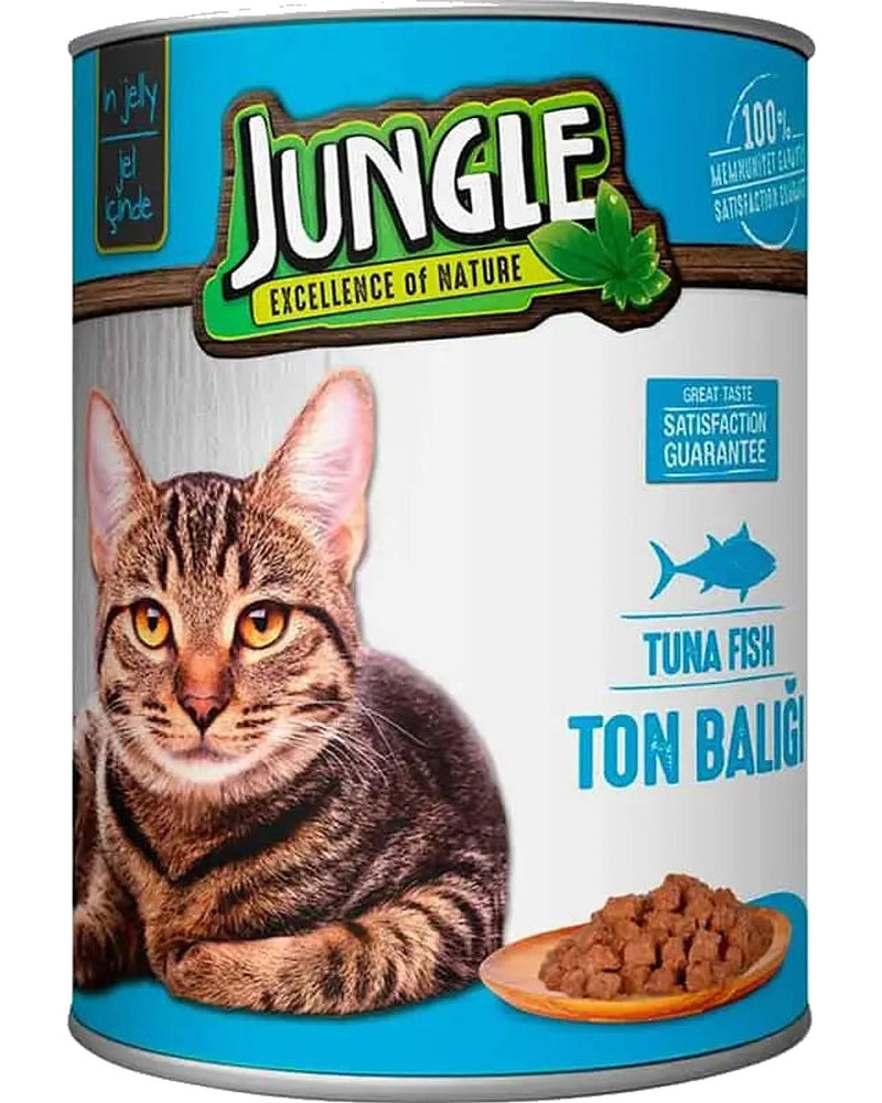 Jungle Ton Balıklı Parça Yetişkin Kedi Konservesi 415 gr