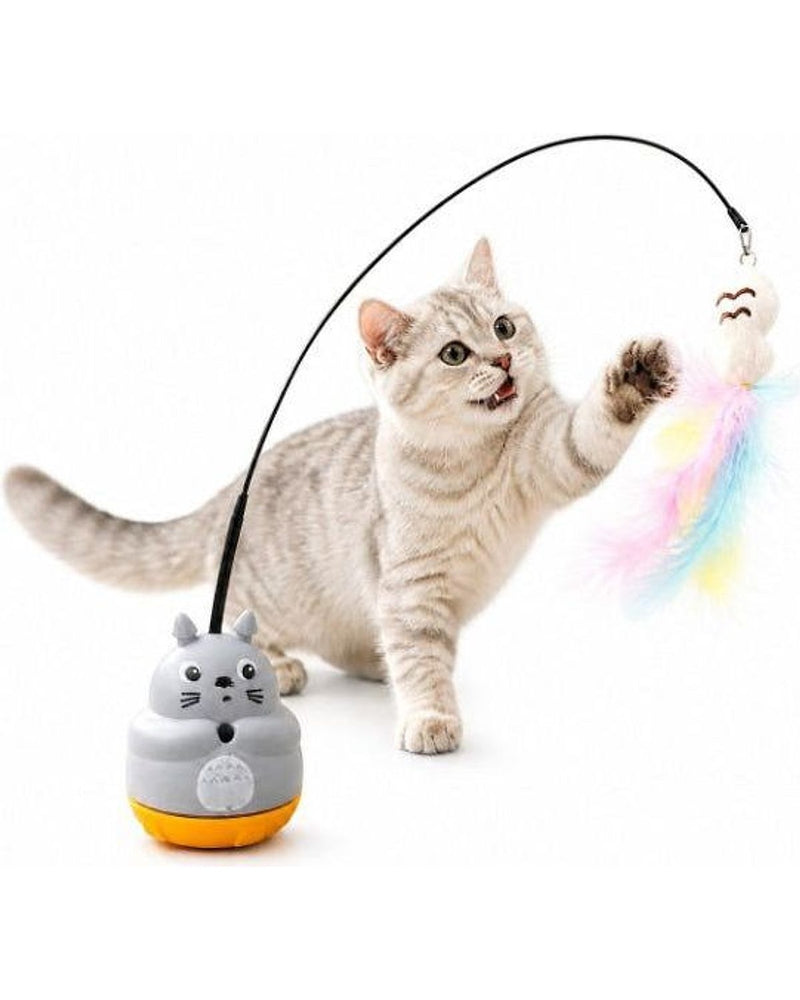 360° Dönen Yapışkan Tabanlı Tüylü Balık Kedi Oltası