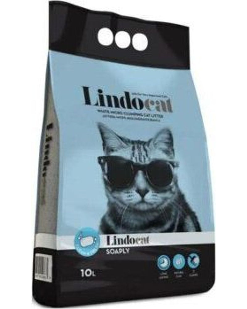 Lindocat Marsilya Sabun Kokulu İnce Taneli Topaklanan Kedi Kumu 10 L