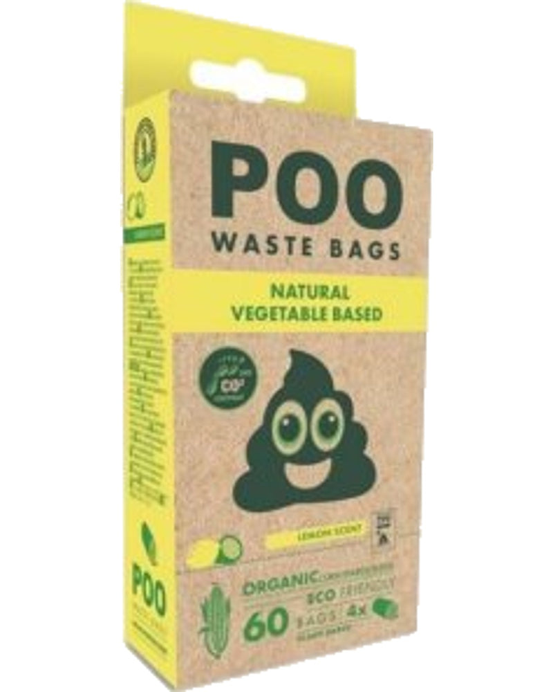 M-Pets Limon Kokulu Çözünebilir Dışkı Poşeti 15 Yaprak x 4 Rulo
