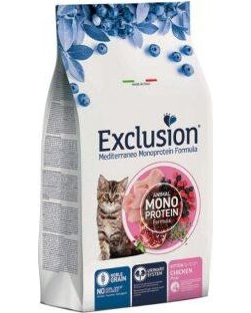 Exclusion Monoprotein Tavuklu Düşük Tahıllı Yavru Kedi Maması 1,5 kg
