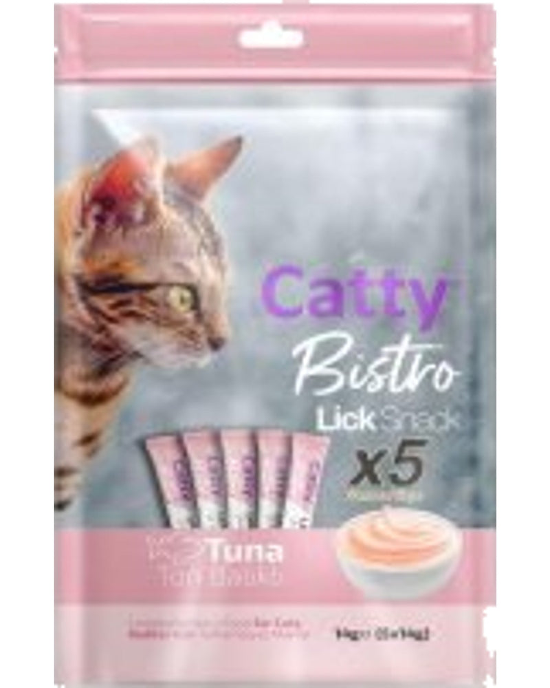 Catty Bistro Ton Balıklı Tahılsız Yavru Kedi Krema Ödülü 5 x 14 gr