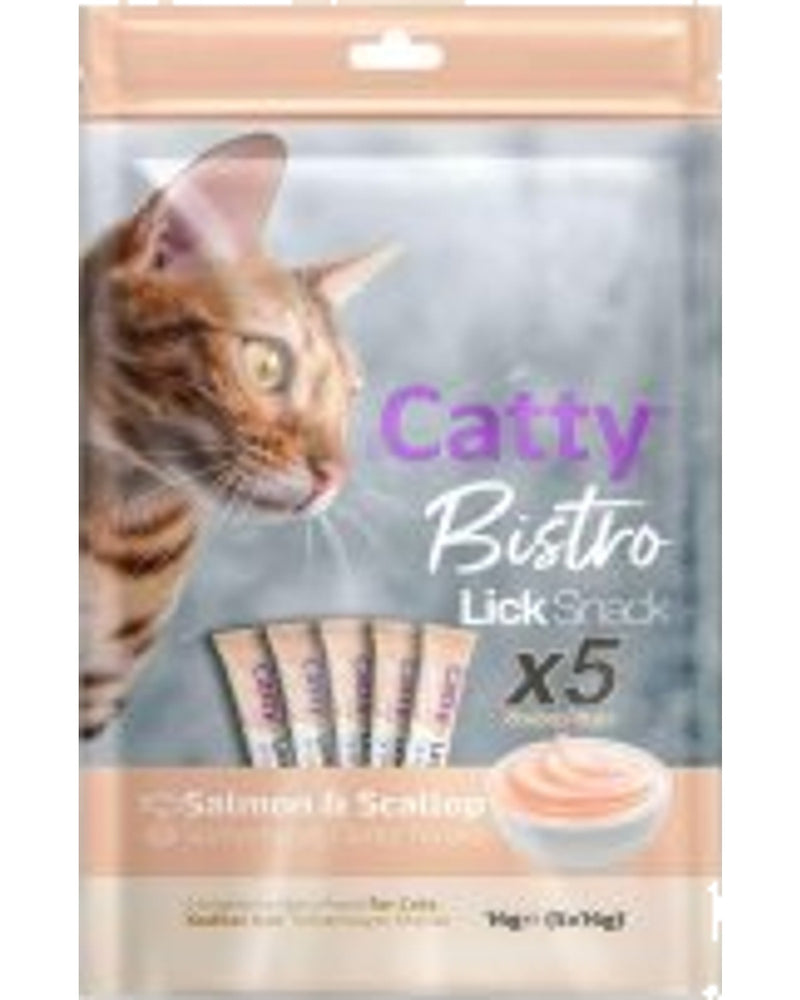 Catty Bistro Somonlu Deniz Taraklı Yetişkin Kedi Krema Ödülü 5 x 14 gr