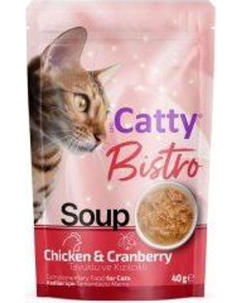 Catty Bistro Tavuklu Kızılcıklı Kedi Çorbası 40 gr