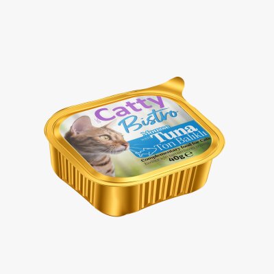 Catty Bistro Tahılsız Mousse Ton Balıklı Kedi Konservesi 40 gr