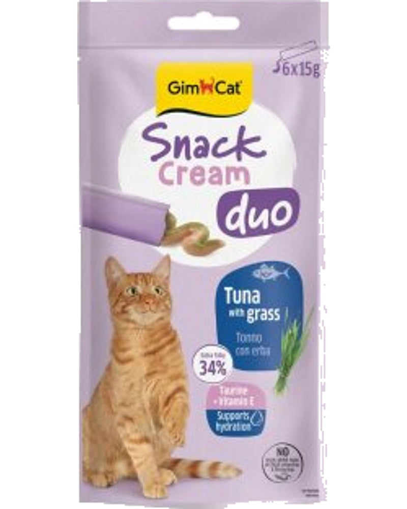 GimCat Snack Cream Ton Balıklı Kedi Otlu Kedi Ödülü 6x15 gr
