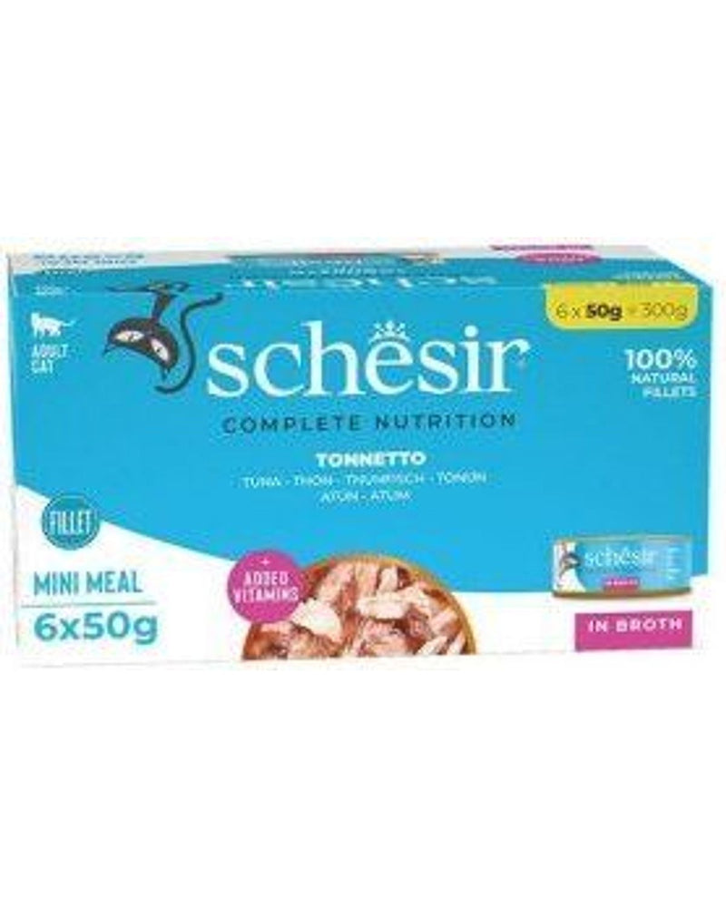 Schesir Pişirme Suyunda Ton Balıklı Doğal Kedi Konservesi 6x50 gr