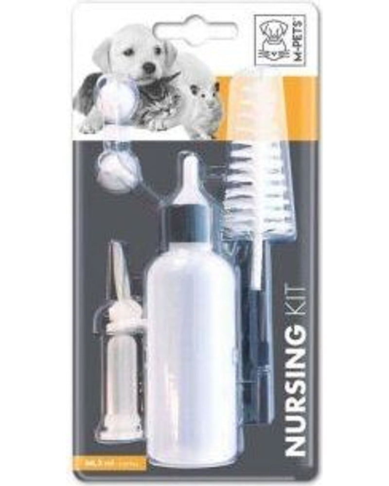M-Pets Yavru Kedi ve Köpek Biberon Seti (5 Yedek Emzikli) 66,5 ml