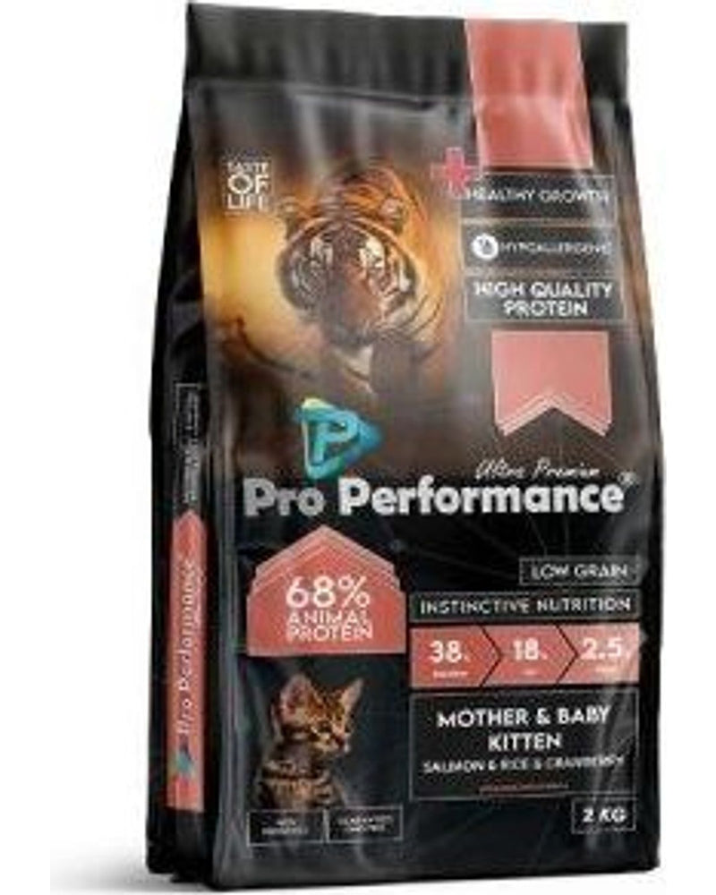 Pro Performance Somon-Pirinçli Anne ve Yavru Kedi Maması 2 kg