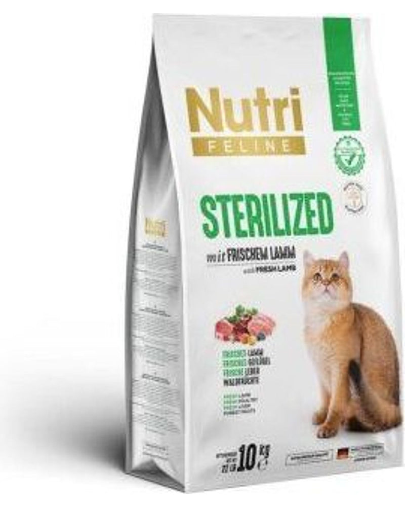 Nutri Feline Kuzulu Düşük Tahıllı Kısırlaştırılmış Kedi Maması 10 kg