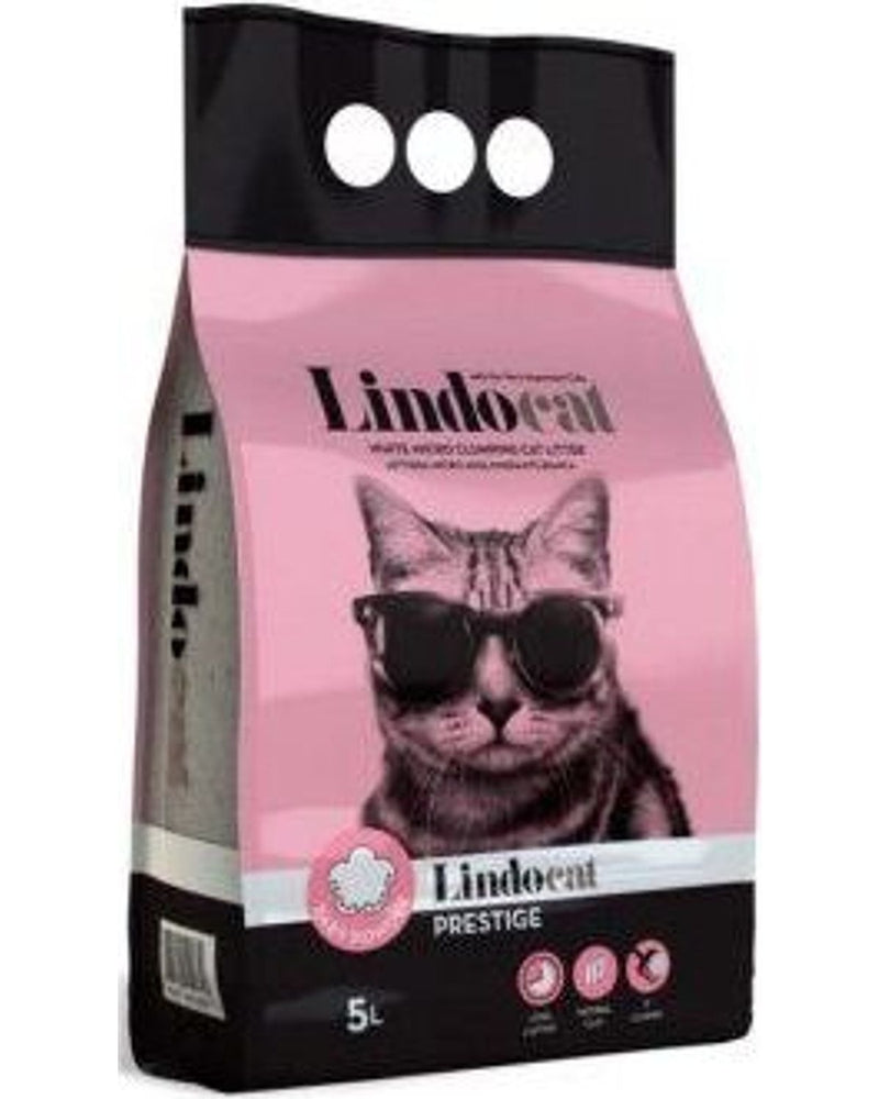 Lindocat Prestige Pudra Kokulu İnce Taneli Topaklanan Kedi Kumu 5 L