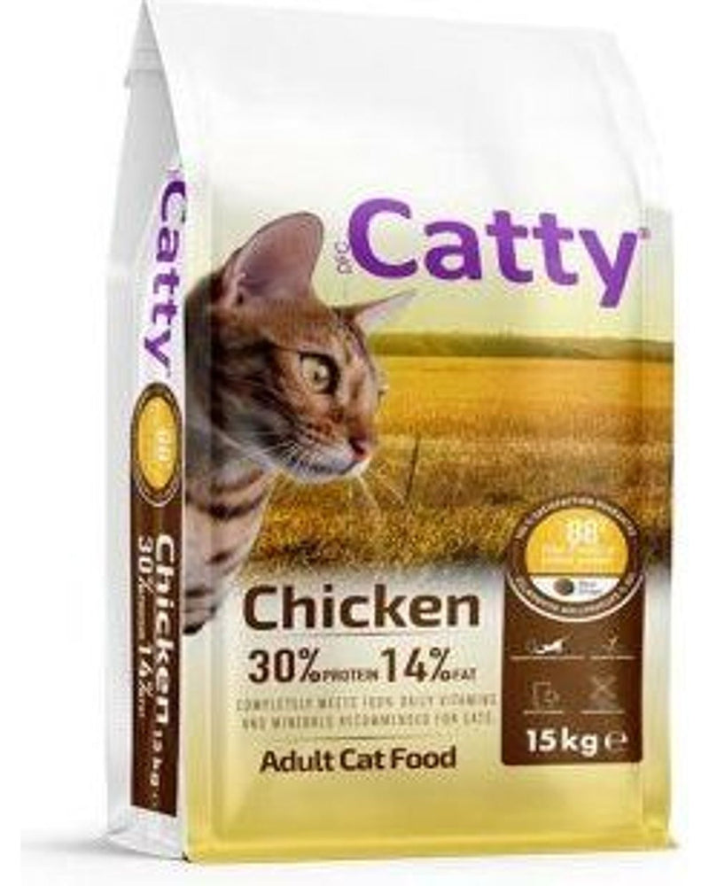 Catty Tavuklu Yetişkin Kedi Kuru Maması 15 kg