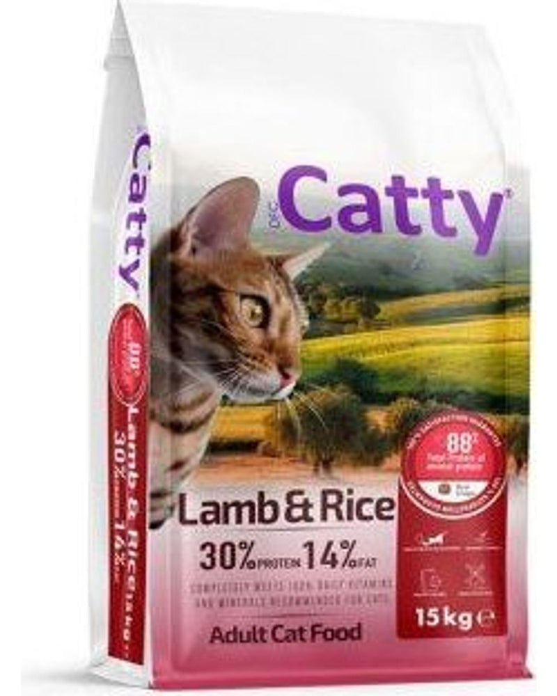 Catty Kuzulu ve Pirinçli Yetişkin Kedi Maması 15 kg