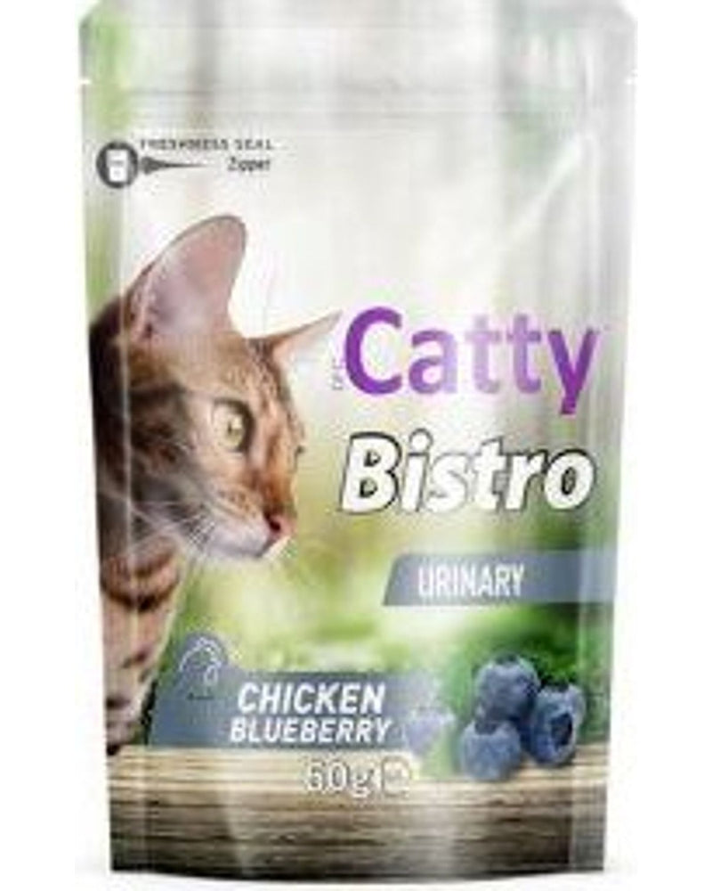Catty Bistro Üriner Tavuklu Yaban Mersinli Kedi Ödülü 60 gr