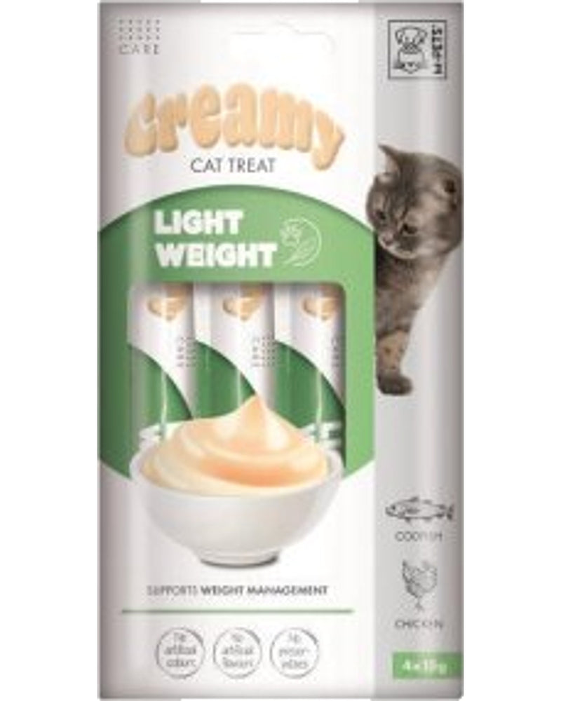 M-Pets Kilo Kontrollü Tavuk ve Morina Balıklı Krem Ödül 4 x 15 gr