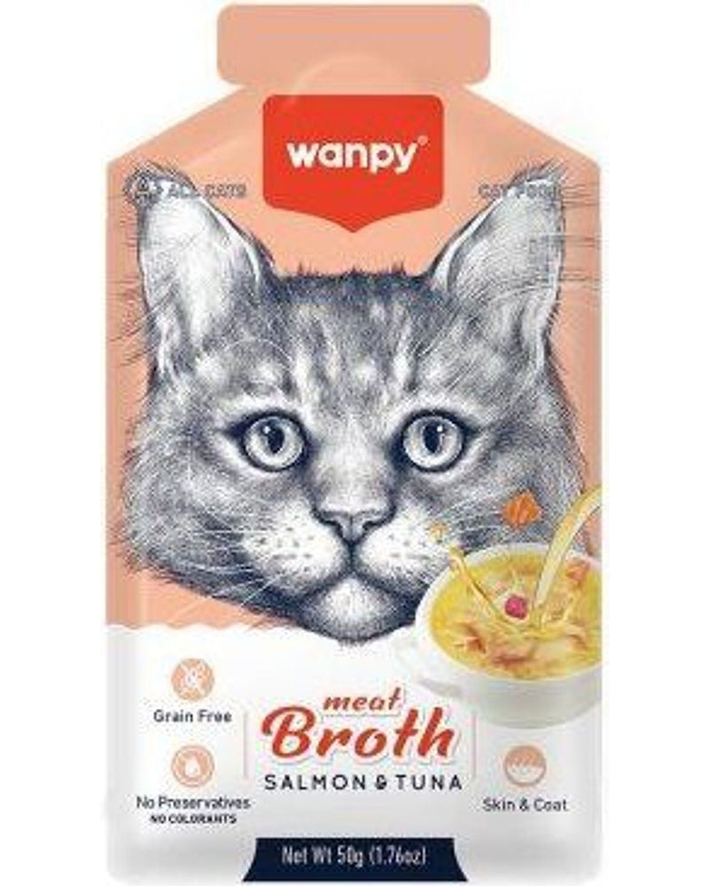 Wanpy Somon ve Ton Balıklı Kedi Çorbası 50 gr