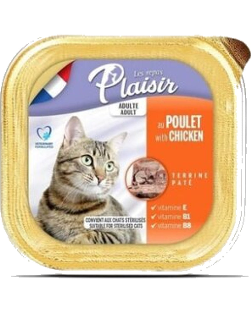 Plaisir Tavuklu Ezme Yetişkin Kedi Konservesi 100 gr