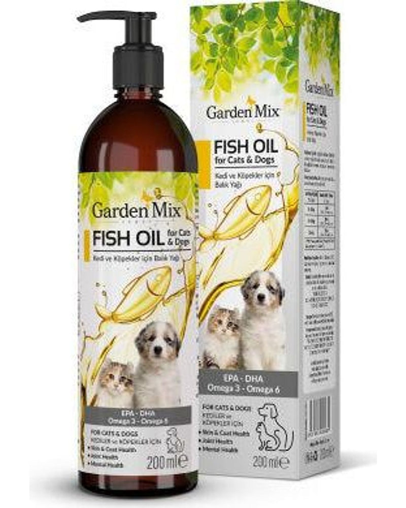Garden Mix Omega 3-6 Kedi ve Köpek Somon Yağı 200 ml