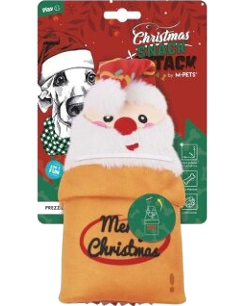 M-Pets Ödül Hazneli Sesli Peluş Köpek Oyuncağı (Hediye Kutusu)