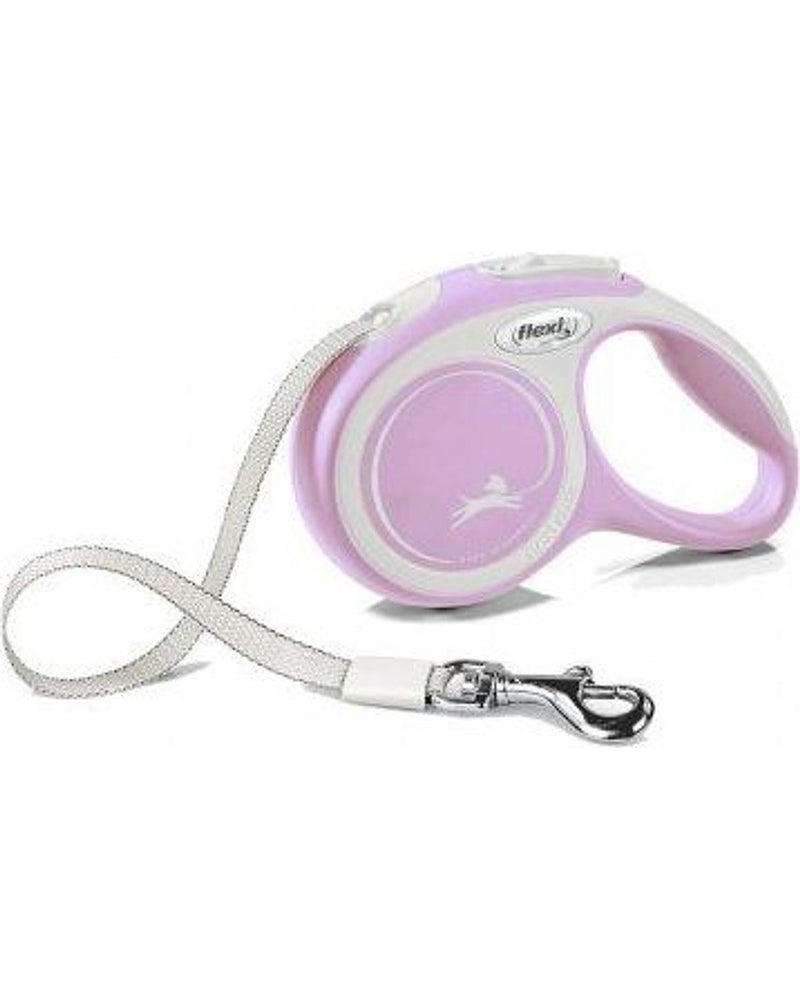 Flexi Pembe 3 m Otomatik Şerit Köpek Tasması (XS)