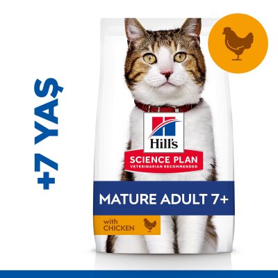Hill's +7 Yaşlı Tavuklu Kedi Maması 1,5 kg