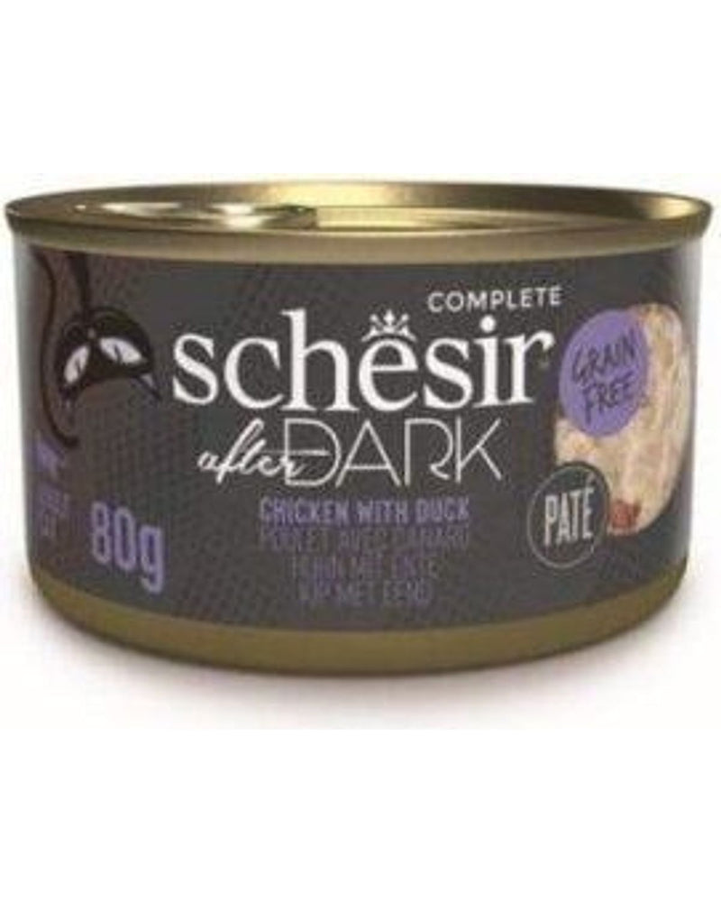 Schesir After Dark Soslu Tavuk ve Ördek Etli Kedi Konservesi 80 gr