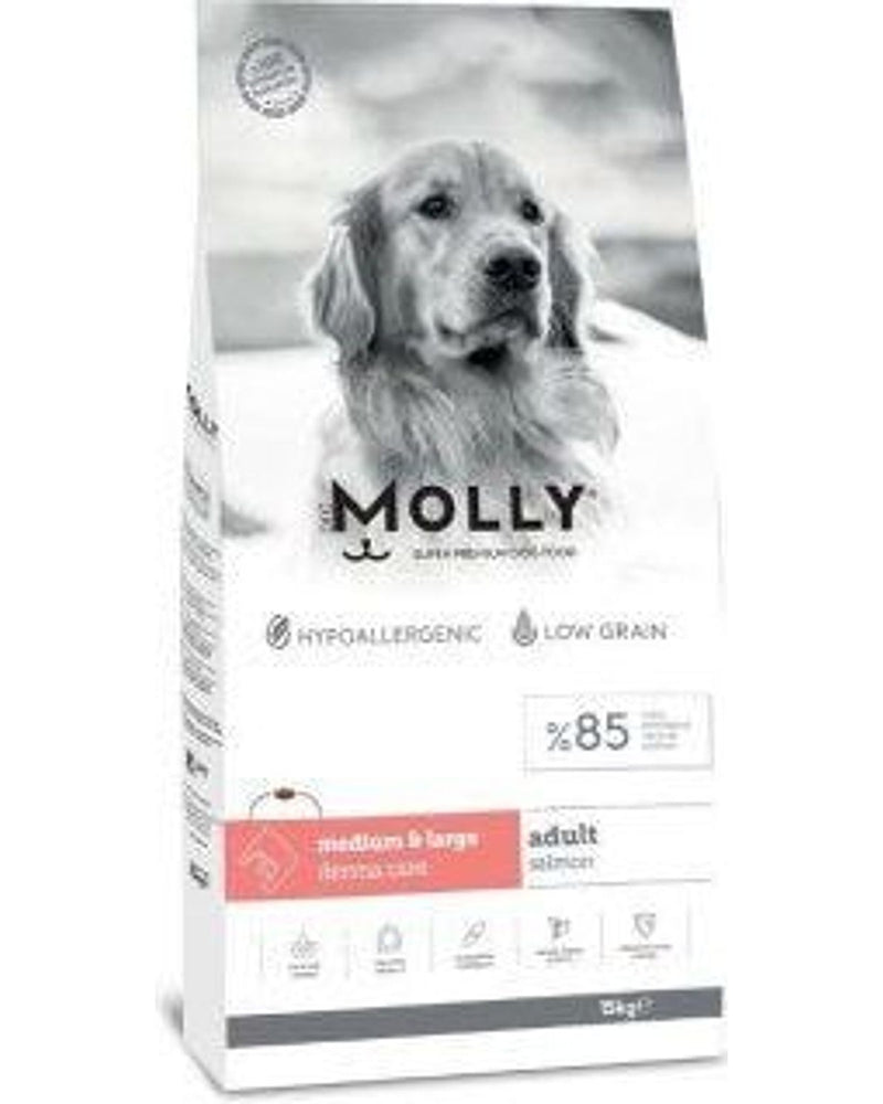 Molly Düşük Tahıllı Somonlu Büyük Irk Köpek Maması 15 kg
