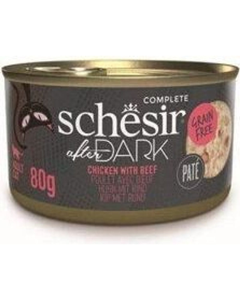 Schesir After Dark Pate Tavuk ve Sığır Etli Kedi Konservesi 80 gr
