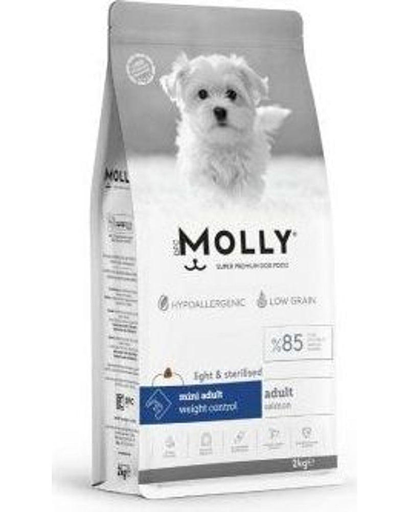 Molly Düşük Tahıllı Somonlu Kısır Küçük Irk Köpek Maması 2 kg