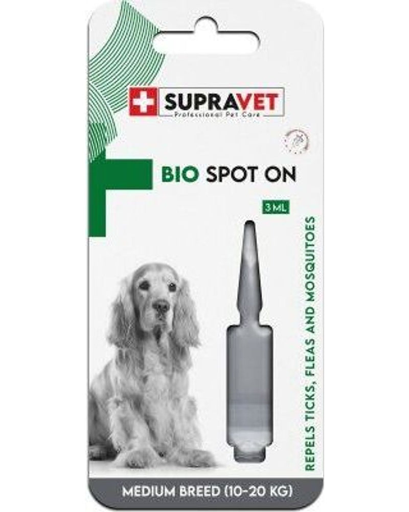 Supravet Bitkisel Pire-Kene Ense Damlası Orta Irk 3 ml (10-20 kg)