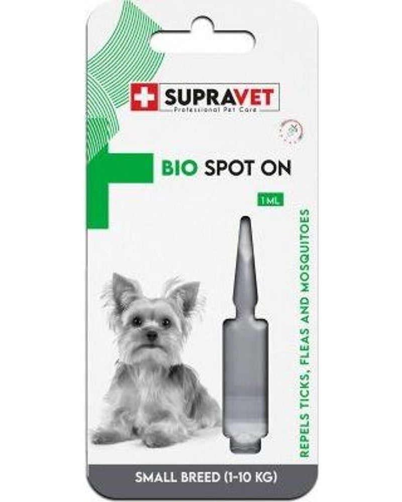 Supravet Bitkisel Pire-Kene Ense Damlası Küçük Irk 1 ml (1-10 kg)
