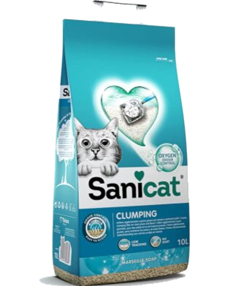 Sanicat Active Sabun Kokulu İnce Taneli Topaklanan Kedi Kumu 10 L